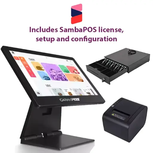 ឈុតសម្រាប់ប្រព័ន្ធ POS (រួមបញ្ចូលទាំង Software សម្រាប់ POS)POS system all in one set (POS software included)